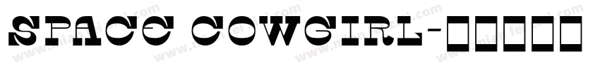 Space Cowgirl字体转换